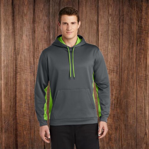 ST235 Adult Sport Wick Fleece Colorblock Hoodie Thumbnail